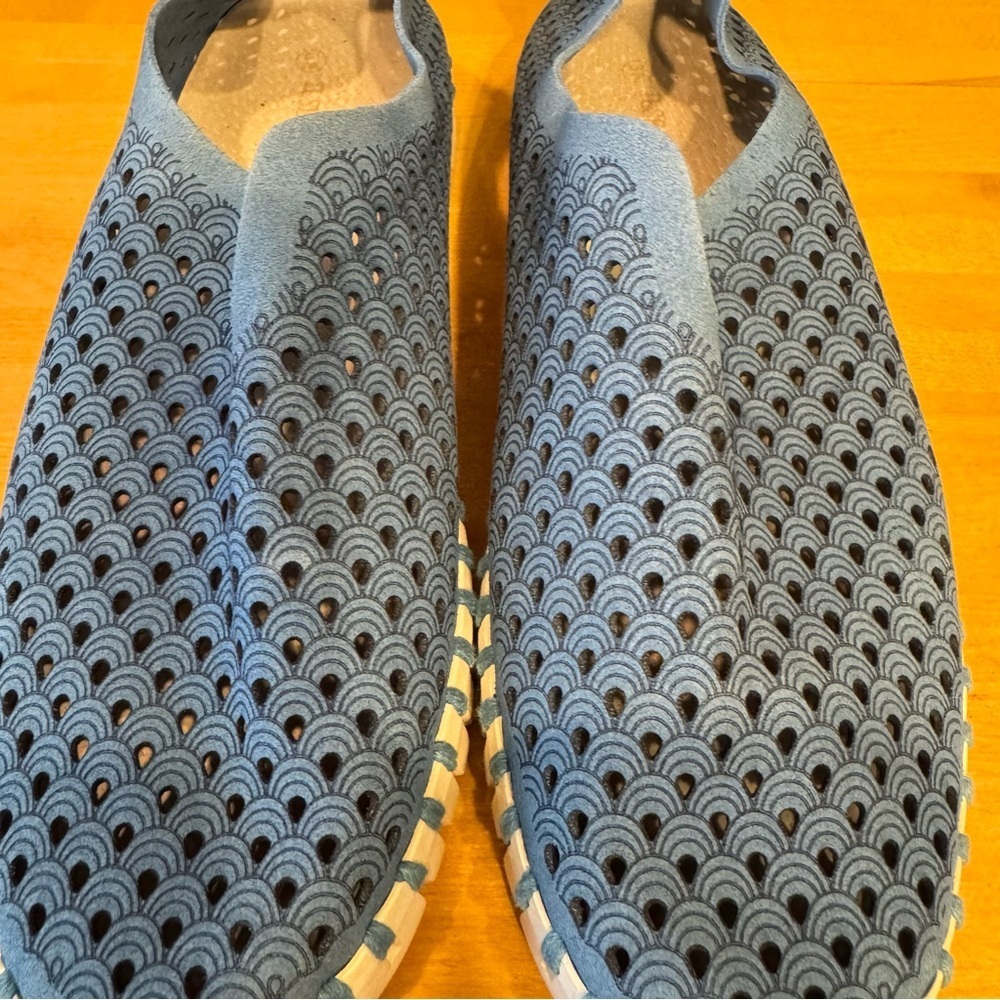 ILSE Jacobsen Hornbak Laser Cut, Tulip Shoes, Blue, Size 38/7 - Picture 4 of 12